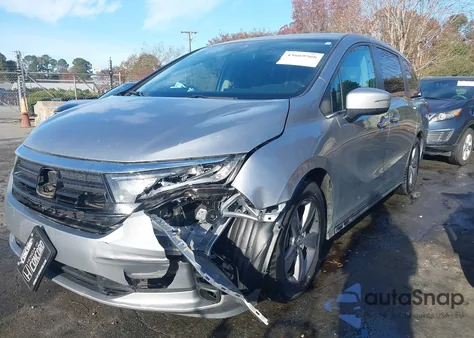 2022 Honda Odyssey Ex from USA, damaged, VIN 5FNRL6H54NB031018